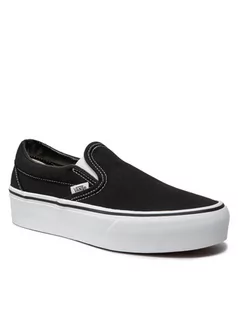 Trampki męskie - Vans Tenisówki Classic Slip-On P VN00018EBLK Czarny - grafika 1