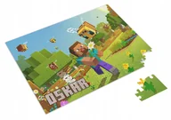 Puzzle - Puzzle MINECRAFT + IMIĘ + pudełko A4 120 el. #3 - miniaturka - grafika 1