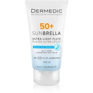Kremy do twarzy - Dermedic Sunbrella Ultralekki krem SPF50+ skóra tłusta i mieszana 40ml - miniaturka - grafika 1