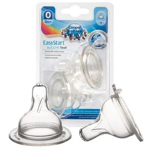 Canpol Babies Smoczek Do Butelki Szeroki Newborn +0m 2 szt - Smoczki do butelek - miniaturka - grafika 1
