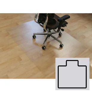 Fotel biurowy, krzesło biurowe B2B Partner Podkładki na gładkie podłogi - poliwęglanowe, 1500 x 1200 mm 1145 - Fotele i krzesła biurowe - miniaturka - grafika 1
