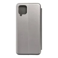 Etui i futerały do telefonów - Forcell Kabura Book Elegance do SAMSUNG A12 stalowy - miniaturka - grafika 1