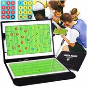 Tablice i flipcharty - Tablica Taktyczna Trenerska Magnetyczna Do Piłki Nożnej Blok Folder +Marker - miniaturka - grafika 1