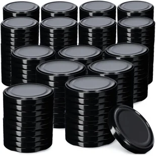 Metalowe wieczka do słoików Bole 200 szt. 100mm czarne - Pojemniki kuchenne Metalowe wieczka do słoików Bole 200 szt. 100mm czarne - Pojemniki kuchenne - miniaturka - grafika 1