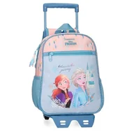 Plecaki szkolne i tornistry - Joumma Disney Frozen Believe in The Journey Plecak przedszkolny z wózkiem, niebieski 23x28x10 cm Poliester 6,44L, Niebieski, Plecak przedszkolny z wózkiem - miniaturka - grafika 1