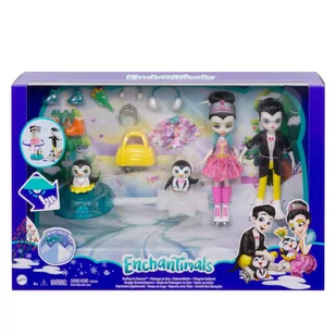 Mattel ENCHANTIMALS Taniec na lodzie Preena Penguin i Patterson Penguin GJX49 - Lalki dla dziewczynek - miniaturka - grafika 1