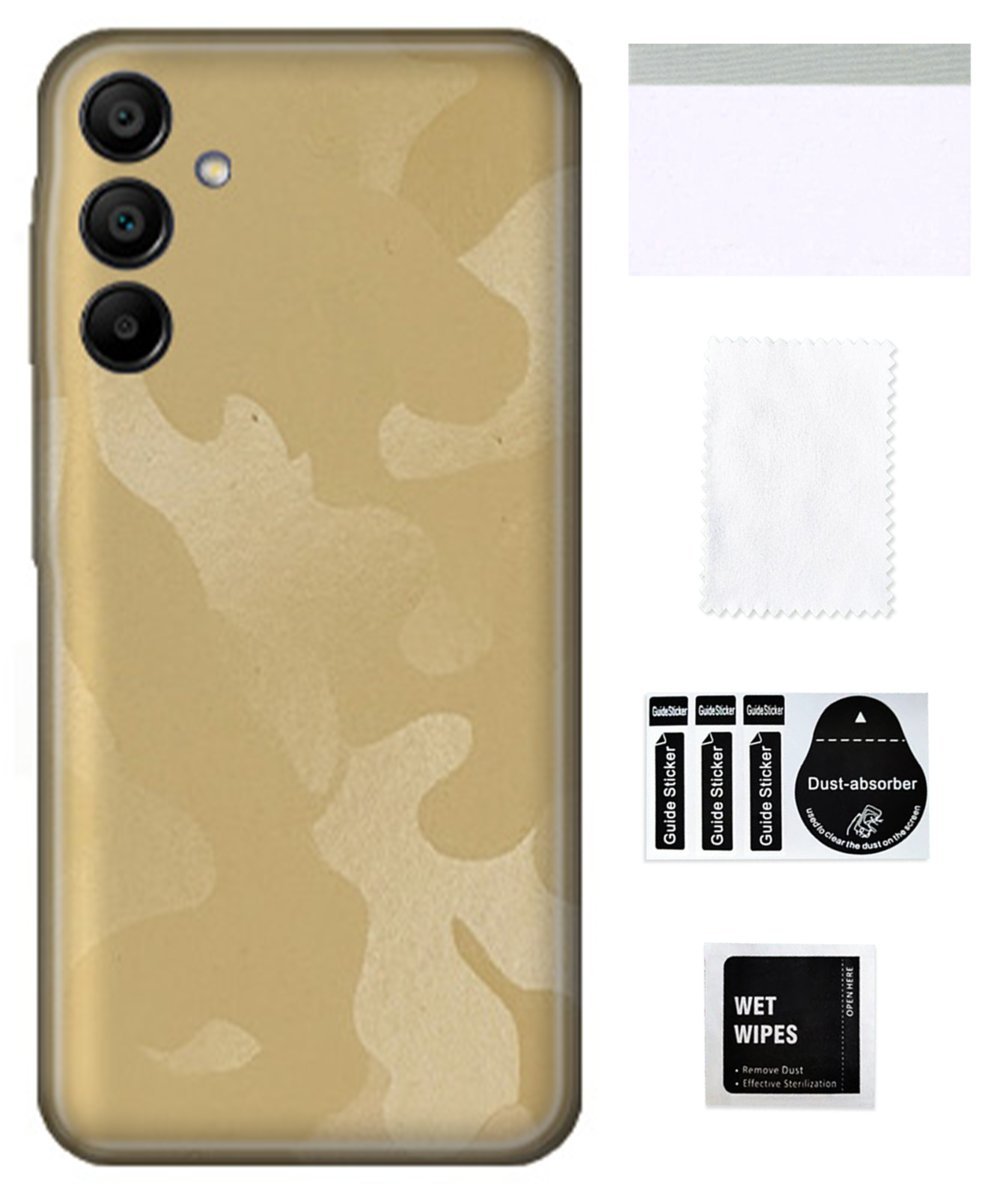 Folia ochronna do SAMSUNG GALAXY A15 5G na tył moro kremowy skórka mocnaTPU