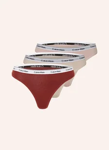 Calvin Klein Stringi Modern Logo, 3 Szt. rot - Majtki damskie - miniaturka - grafika 1