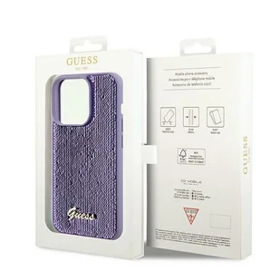 Etui Guess GUHCP13LPSFDGSUApple iPhone 13 / 13 Pro hardcase Sequin Script Metal fioletowy/purple - Etui i futerały do telefonów - miniaturka - grafika 9