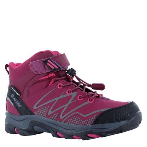 Hi-Tec Dziewczęce buty trekkingowe Blackout Mid Wp JRG, różowy, 34 EU
