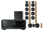 Kino domowe - Yamaha RX-V6A (czarny) + Diva 6 + 7 (dąb) + BASSO 880 (czarny) - miniaturka - grafika 1