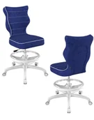 Krzesełka i taborety dla dzieci - Krzesło dziecięce Entelo Petit z podnóżkiem 159-188 cm Biała Podstawa - miniaturka - grafika 1