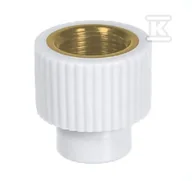 Łączniki, trójniki, kształtki - Złączka PP z GW mosiężnym 25/1/2" Onnline - miniaturka - grafika 1