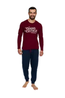 Piżamy męskie - Henderson Brand 40021-69X piżama męska - miniaturka - grafika 1