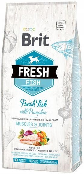 Brit Fresh Fish&Pumpkin Adult Large Muscles & Joints 12 kg