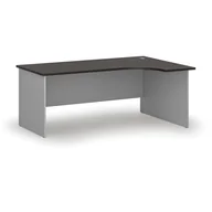 Biurka - Biurko narożne PRIMO GRAY, 1800 x 1200 mm, prawe, szary/wenge - miniaturka - grafika 1