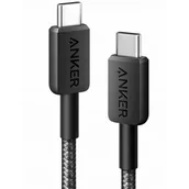 Kable USB - Kabel Anker 322 USB-C do USB-C 0.9m czarny - miniaturka - grafika 1