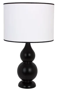 Czarna lampka nocna drewniana - 13X S223 W9-R17 - Lampy stojące - miniaturka - grafika 1