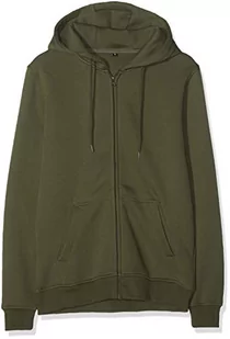 Build Your Brand Męska kurtka Heavy Zip Hoody bluza z kapturem z zamkiem błyskawicznym, bluza z kapturem dla mężczyzn w wielu kolorach, rozmiary S - 5XL, zielony (Olive 00176), XXL - Kurtki męskie - miniaturka - grafika 1