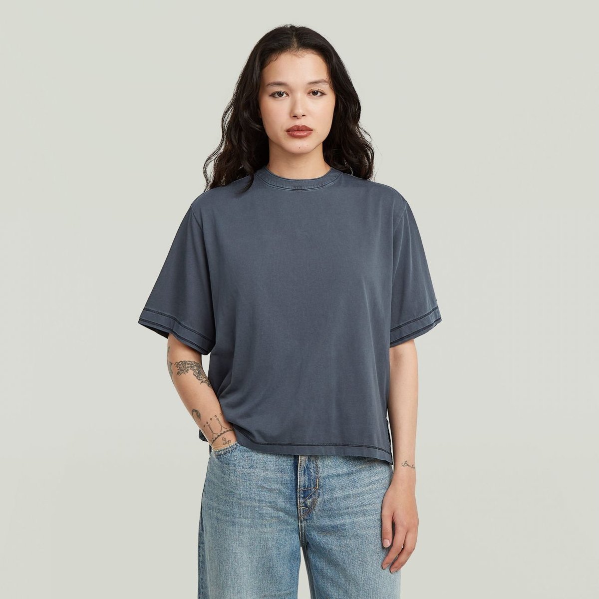maglie donna g-star d28731-2653 wovwn mix d418 salute gd