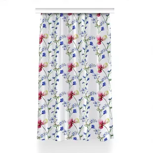 Gotowa zasłona z nadrukiem 150x240 Malowane kwiaty, Fabricsy - Zasłony - miniaturka - grafika 1