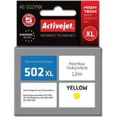Tusze zamienniki - ActiveJet Tusz AE-502YNX (zamiennik Epson 502XL W44010; Supreme; 12 ml; żółty) (EXPACJAEP0298) - miniaturka - grafika 1