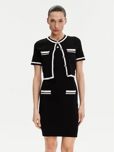 Morgan Sukienka dzianinowa 251-RMBIBI Czarny Slim Fit - Sukienki - miniaturka - grafika 1