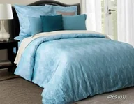 Pościel - Luxury Pościel satynowa 160x200 4769/1 turkusowa romby 02 - miniaturka - grafika 1