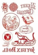 Akcesoria i części do ekspresów do kawy - Papier Do Transferów 2 Arkusze A4 Czerwony Mikołaj Bożenarodzenie Stamperia - miniaturka - grafika 1