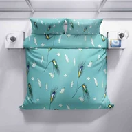 Pościel - Pościel bawełniana Pawie pióro, 140 x 200 cm, 70 x 90 cm - miniaturka - grafika 1