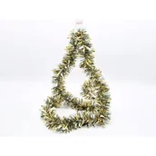 Ozdoby bożonarodzeniowe - Łańcuch choinkowy grubo / cienko cięty 9 x 200 cm zielono-złoty - miniaturka - grafika 1
