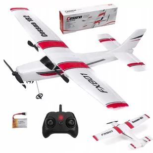 ZDALNIE STEROWANY SAMOLOT FX801 CESSNA 182 RC MOTOSZYBOWIEC - Zabawki zdalnie sterowane - miniaturka - grafika 1