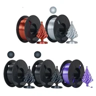 Filamenty i akcesoria do drukarek 3D - filament do drukarek 3D, Tricolor Silk PLA, bez bąbelków, 5PC MIX Unicoloured - miniaturka - grafika 1