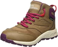 Buty dla chłopców - Jack Wolfskin Uniseks Woodland Texapore Mid K Buty Trekkingowe, Brązowy Różowy, 36 EU - miniaturka - grafika 1