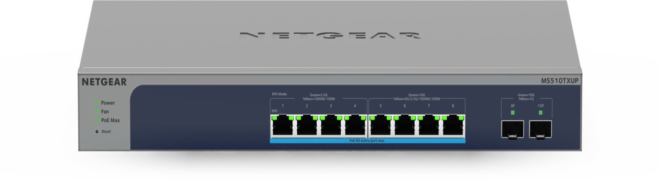 Switch NETGEAR MS510TXUP 8-PORT POE++ +