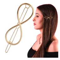 Ozdoby do włosów - Spinka Wsuwka Złota do Włosów Ozdobna Nieskończoność Metalowa i Wytrzymała - miniaturka - grafika 1