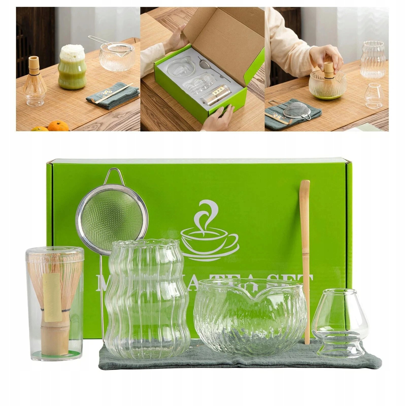 Prezentowy Do Herbaty Matcha Dla Miłośników Matchy 7SZT Zestaw