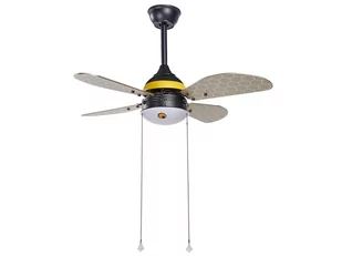 Wentylator sufitowy czarno-żółty DOLORES - Wentylatory sufitowe Wentylator sufitowy czarno-żółty DOLORES - Wentylatory sufitowe - miniaturka - grafika 1
