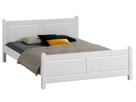 Dom i wnętrze OUTLET - Outlet - Łóżko drewniane Lena 135x200 BIAŁY - miniaturka - grafika 1
