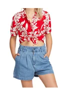 Koszule damskie - Koszula damska Volcom Aloha Ha z krótkim rękawem-S - miniaturka - grafika 1