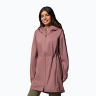 Odzież trekkingowa damska - Kurtka softshell damska Columbia Weekend Adventure II Long Shell - miniaturka - grafika 1