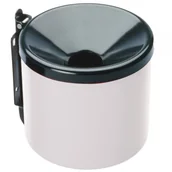 Pozostałe akcesoria barmańskie - Popielniczka ścienna samogasnąca do wnętrza i na zewnątrz biała śr 15cm - miniaturka - grafika 1