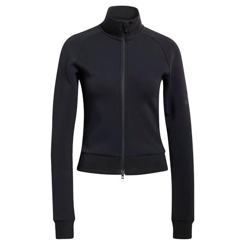 adidas dames SOFT LUX SLIM TRACK TOP, black, L