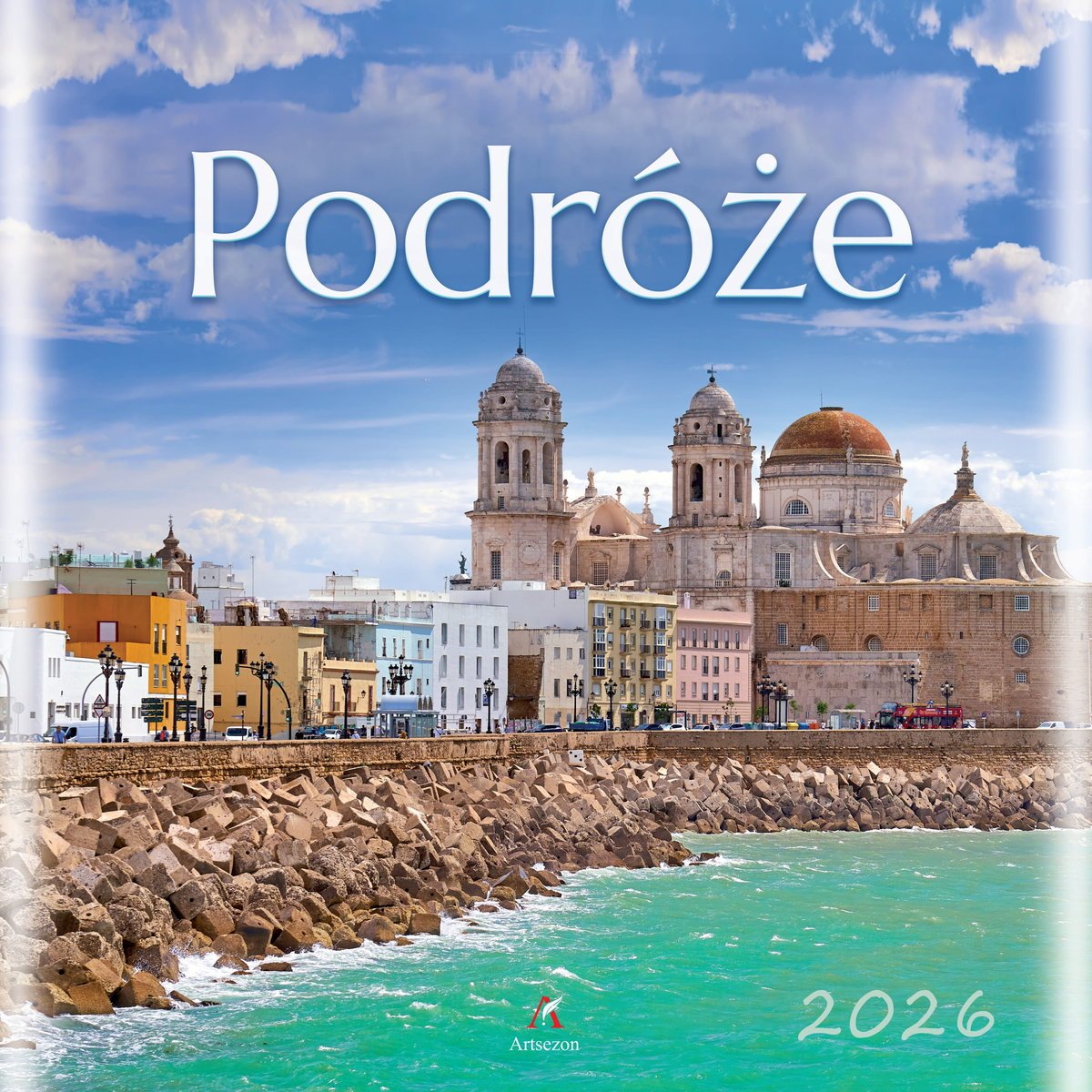 Kalendarz ścienny 2025 Podróże i 33x33 cm 2025 krajobrazy