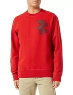 Bluzy męskie - BOSS bluza męska weteam, Bright Red624, 6XL - miniaturka - grafika 1