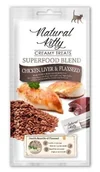 Przysmaki dla kotów - Natural Kitty Sos Superfood KURCZAK WĄTRÓBKA 4x12g - miniaturka - grafika 1