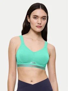 Triumph Biustonosz sportowy Triaction Cardio Flow 10205923 Zielony - Bielizna sportowa damska - miniaturka - grafika 1
