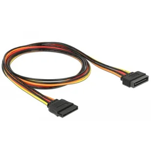 Impakt PRZEDŁUŻACZ KABLA ZASILAJĄCEGO SATA 15PIN M/F 1M DELOCK - Kable komputerowe i do monitorów - miniaturka - grafika 1