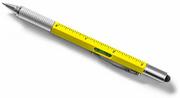 Długopisy - Długopis majsterkowicza żółty - 6w1 - miniaturka - grafika 1