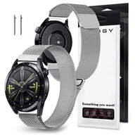 Akcesoria do smartwatchy - Bransoleta Uniwersalna Alogy Milanese Magnetic Strap Pasek z magnesem do smartwatcha 22mm Srebrny - miniaturka - grafika 1